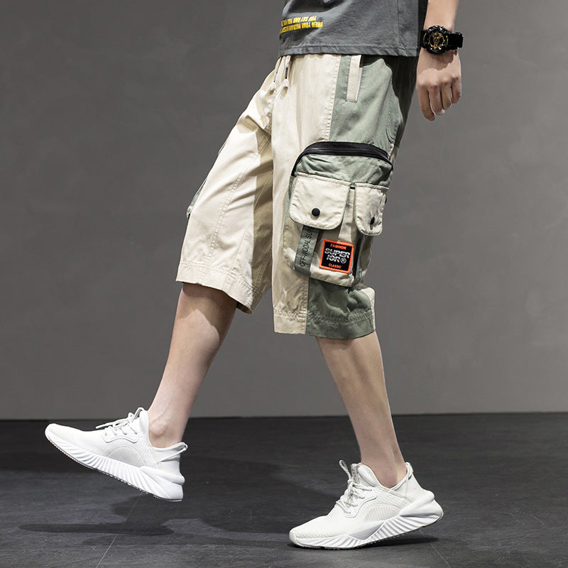 Men's Summer plus Size Retro Sports Shorts Men's Casual Loose Fifth Pants Men's Summer Trousers