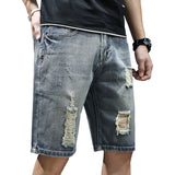 Mens Jean Shorts Summer Denim Shorts Men's Pants Casual Slim Fit Student Trendy