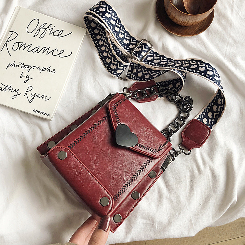 Shoulder Bag Fashion Wide Strap Crossbody Bag