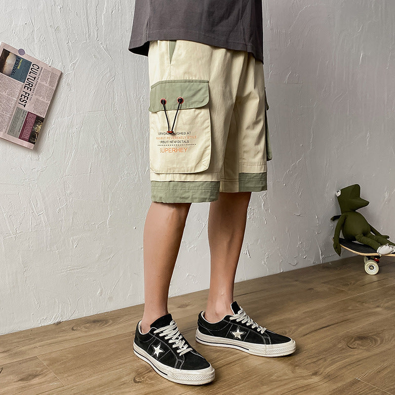 Men's Summer plus Size Retro Sports Shorts Casual Loose Fifth Pants Men's Summer Trousers