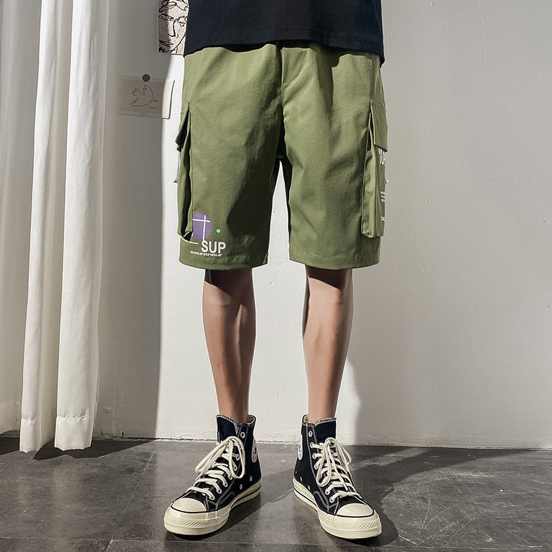 Men's Summer plus Size Retro Sports Shorts Men's Casual Loose Fifth Pants Men's Summer Trousers