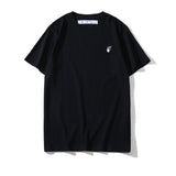 Summer Men'S Casual Shortsleeved Tshirt Fashion Brand Ow Hollow Arrow Off Mouse Limited Graffiti Owt