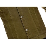 Yellow Denim Jacket Men Jean Coat Men's Spring and Autumn Casual Slim Spring Denim Jacket Denim Jacket