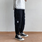 Overalls Versatile Loose Tappered Overalls Men's Loose Large Size Casual Pants Men Cargo Pant