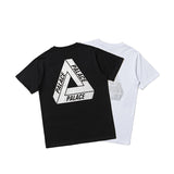 Palace T Shirt Summer Triangle Printed T-shirt Men's Loose Short Sleeve Cotton Couple