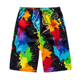 Mens Swim Trunks Summer Outdoor Quick-Drying plus Size Beach Pants Men's Casual Shorts Men's Printed Swimming Trunks