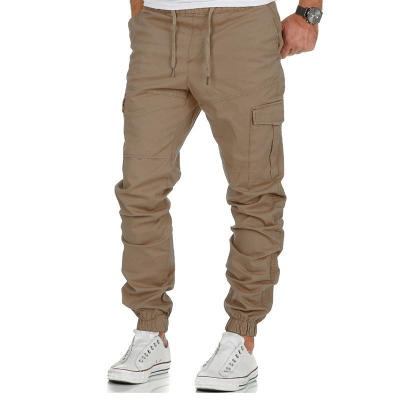 Men's Overalls Multi-Pocket Trousers Men's Woven Casual Pants Sports Jogger Pants Ebaymen Cargo Pant
