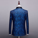 Mens Prom Suits Men's Autumn and Winter Jacquard Men's Suit Men's Large Size Dress Small Suit
