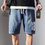 Denim Shorts Men's Cropped Pants Summer Casual Large Size Cropped Pants Loose Shorts Men Pant