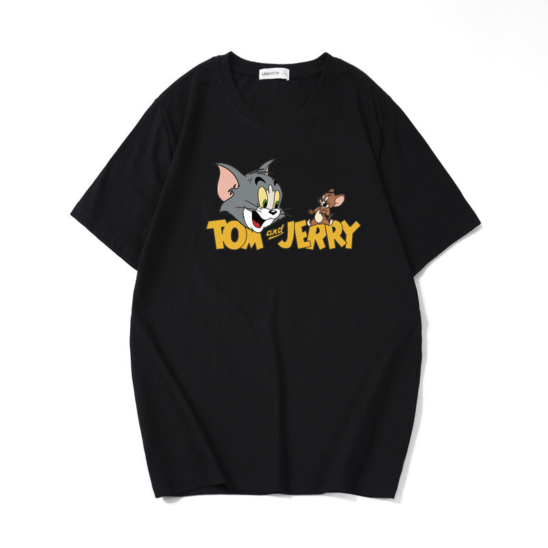 Anime Tshirts Aesthetic Men's Shirt Short-Sleeved T-shirt Men's Summer Anime T-shirt Men's Loose Cotton Men's Clothing