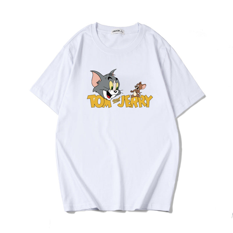 Anime Tshirts Aesthetic Men's Shirt Short-Sleeved T-shirt Men's Summer Anime T-shirt Men's Loose Cotton Men's Clothing