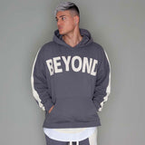 Men's Sports Hoodie Men Sweatshirts Fitness Male's Hoodies Muscle Brothers Workout Top Leisure Sports Elastic Color Matching Fall/Winter Hoodie Suit