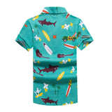 Men Beach Shirts Short Sleeve Beach Shirt Men's Loose plus Size Flower Shirt Vacation Travel Set