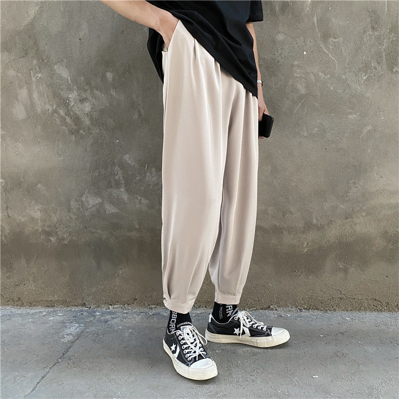 Men Pants Thin Ankle Length Cargo Pants