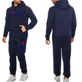 Men′s Athletic Tracksuit Sweat Suits for Men Outfits Men Leisure Sports Sweater Letter Printing Hooded Suits plus Size