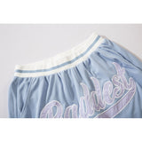 Basketball Shorts High Street Vintage Embroidered Letter Shorts Men's and Women's Sports Shorts Casual Basketball Shorts
