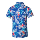 Men Beach Shirts Short Sleeve Beach Shirt Men's Loose plus Size Flower Shirt Vacation Travel Set