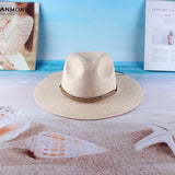 Fedora Hat Summer Straw Hat Women's New Beach Bell Jazz Top Hat