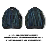 A Ape Print Jacket Spring and Autumn Reflective Zipper Coat Men