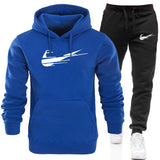 Men′s Athletic Tracksuit Sweat Suits for Men Outfits Sports Men's Sweater Suit Fitness Casual Loose-Fitting Hoodie Suit plus Size