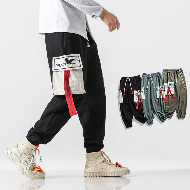 Men's Overalls Men's Work Pants Loose plus Size Leisure Pants Men Cargo Pant