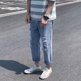 Summer Casual Jeans Men's plus Size Sports Loose Trousers Jeans Men Jeans