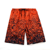 Mens Swim Trunks Beach Pants Summer Printed Shorts Loose Flower Shorts Men's Sports Casual Pants