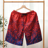 Mens Swim Trunks Beach Pants Summer Printed Shorts Loose Flower Shorts Men's Sports Casual Pants