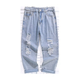 Summer Casual Jeans Men's plus Size Sports Loose Trousers Jeans Men Jeans