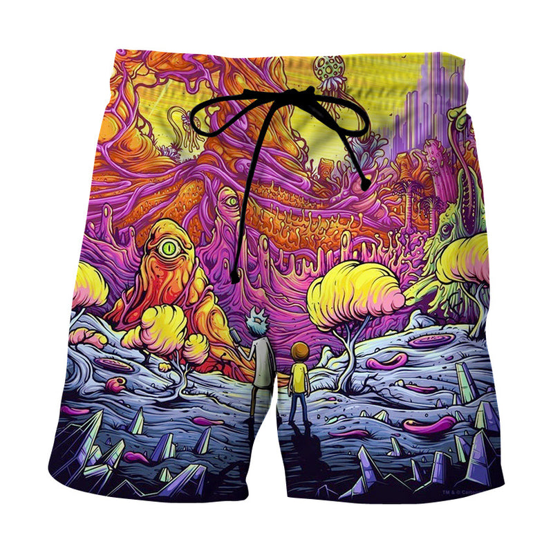 Rick and Morty Shorts 3D Anime Print