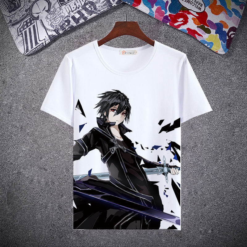 Anime Tshirts Aesthetic Men's Shirt Anime T-shirt Men's and Women's Short Sleeve Loose Clothing Summer