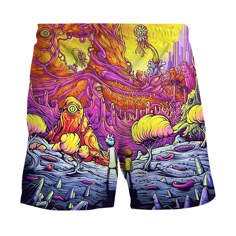 Rick and Morty Shorts 3D Anime Print