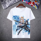 Anime Tshirts Aesthetic Men's Shirt Anime T-shirt Men's and Women's Short Sleeve Loose Clothing Summer
