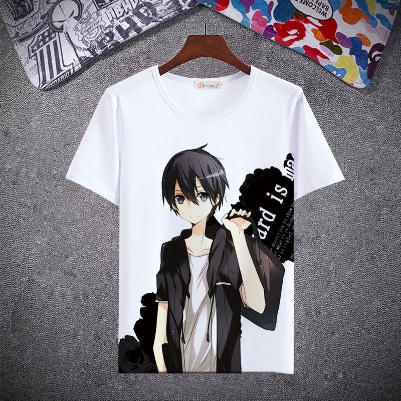 Anime Tshirts Aesthetic Men's Shirt Anime T-shirt Men's and Women's Short Sleeve Loose Clothing Summer