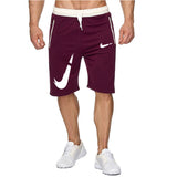 Jogging Shorts for Men Summer Men's Beach Pants Casual plus Size Shorts Solid Color Five-Point Sports Pants