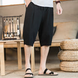 Linen Pants Straight Leg Pants Summer Simplicity Japanese Shorts Casual