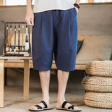 Linen Pants Straight Leg Pants Summer Simplicity Japanese Shorts Casual