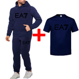 Men′s Athletic Tracksuit Sweat Suits for Men Outfits Sports Suit Casual Sweatshirt Fitness Hoodie Suit plus Size Loose Fashion