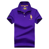 USPA Shirts Polo Shirt Men's Lapel Spring and Autumn Summer Short Sleeve Casual Sports T-shirt
