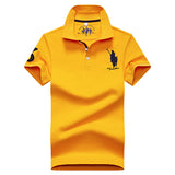 USPA Shirts Polo Shirt Men's Lapel Spring and Autumn Summer Short Sleeve Casual Sports T-shirt