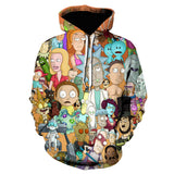Rick And Morty Pullover Hoodie Sweatshirts Autumn and Winter Printing 3D Sweater Men's Hooded Pullover
