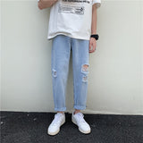 Summer Vintage Jeans Men's Loose plus Size Sports Straight Casual Trousers Pants Men Jeans