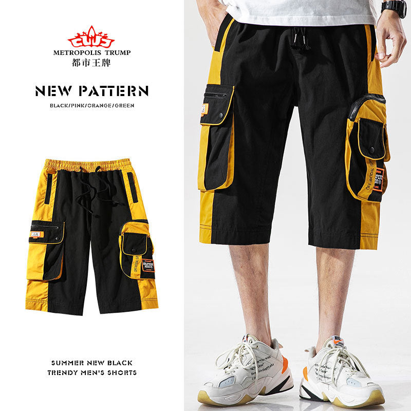 Men's Summer Large Size Loose Retro Sports Shorts Men's Casual Fifth Pants Men Cargo Pant