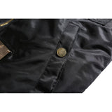 A Ape Print Jacket Black Gold Embroidered Leather Jacket Baseball Uniform Autumn and Winter Thickening Cotton-Padded Coat Men's Clothing