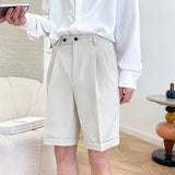 Men Bermuda Shorts Men's Summer Men's Suit Middle Pants Loose Fifth Pants Trendy Straight Casual Shorts Men