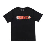 V Lone T Shirt Hip Hop Big Talker Big V Angel Wings Printed Men's and Women's round Neck Short Sleeve T-shirt