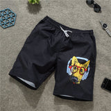 Mens Swim Trunks Beach Pants Men's Seaside Vacation Loose Casual Large Trunks Quick-Drying Casual Pants