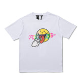 Justin Bieber Drew House T shirt Vlone Joint Name Friends Big V Rainbow Smiley Face Short Sleeve