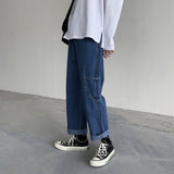 Summer Simplicity Jeans plus Size Retro Sports Casual Straight-Leg Loose Men's Clothing Trousers Pants Men Jeans
