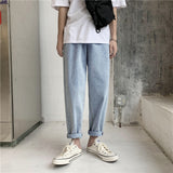 Summer Jeans plus Size Sports Loose Straight Casual Men's Clothing Trousers Men Jeans